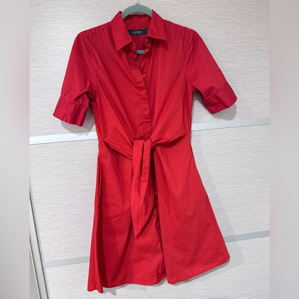 Ralph Lauren Red Dress In Size 2